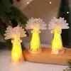 Transfronteiriço Novo LED Luminoso Anjinho Acrílico Cristal Anjo Enfeites Decoração de Natal Anjo Luz Noturna