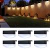 Novas luzes solares externas para balaustrada, luzes de escada, luzes de cerca, parede, degrau, luzes de paisagismo para pátio de vila