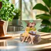 Nuevo producto transfronterizo: Adornos de Artesanía de Resina de Hada Flor Susurrante, Decoraciones Creativas de Micro-Paisaje para Jardín Exterior