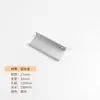 Manija para Junta de Puerta Invisible, Manija de Aluminio sin Perforaciones para Sellar Bordes en Ángulo Recto de Puerta de Armario, Borde Dorado Pulido