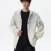 Chamarra ligera y transpirable con capucha y estampado de letras estilo americano para hombres y mujeres, chaqueta de sol para exteriores de verano, chaqueta de pareja dopamina