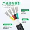Cable con Aislamiento de Silicona Macrosheng, Resistente a Altas Temperaturas 200 C 0.3 1.5 2.5mm para Pequeños Electrodomésticos, Tiras de Luz LED con Cable de Conexión