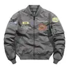 Chaqueta de aviación MA1 para primavera y otoño, chaqueta de vuelo de la Fuerza Aérea para hombre, chaqueta cruzada para hombre, mono, cuello de béisbol, top