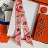Cinta de Twill de Seda Versátil Decorativa Estilo Coreano Nueva con Estampado de Leopardo y Anacardos para Envolver Bolsas, Bufanda de Seda, Pañuelo Pequeño para el Cuello