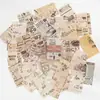 Livro de Materiais de Notas Adesivas Momo Transfronteiriço, Série Estilo de Vida Retrô, Papel Base Decorativo para Diários, 60 Folhas, 8 Designs