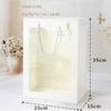 Bolsa Transparente con Ventana para Flores, Bolsa de Tote para Cumpleaños, Bolsa de Papel Sencilla con Ventana para Joyería y Ropa, Se Puede Imprimir con Logo