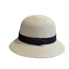 Chapéu de Sol de Verão para Praia, Chapéu de Palha para Praia, Chapéu Dobrável Elegante para Férias Femininas com Proteção Solar Anti-UV, Chapéu de Palha