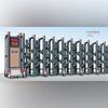 Puerta Retráctil Metálica Totalmente Automática para Sitios de Construcción, Fábricas, Áreas Residenciales y Entradas de Empresas, Fabricante de Puertas Retráctiles Integradas con Control Remoto Sencillo