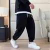 Pantalones de hombre talla grande para personas altas y corpulentas, pantalones deportivos holgados de otoño e invierno, pantalones casuales cálidos de moda en talla grande con forro polar