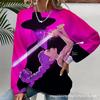 Grupo Cazador de Brujas K-Pop Patrón 3D Impresión Transfronterizo Nuevo Suéter Casual para Mujer Cuello Redondo Sudadera Venta Directa de Fábrica