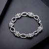 Pulsera hueca con costuras Fendy para hombre de acero de titanio, moda europea y americana, diseño de alta gama, joyería sencilla para mujer que combina con todo, venta al por mayor de joyería
