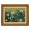 Moldura Dourada Retrô Campo de Pessegueiros em Flor de Van Gogh Céu Estrelado Estilo Pintura a Óleo Sala de Estar Entrada Pintura de Parede Emoldurada Pintura Decorativa Personalizado