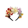 Amazon Transfronterizo Nueva Diadema de Flores Artificiales Carnaval Mexicano Diadema Decorativa Tridimensional Tocado para Foto en la Playa