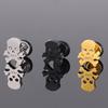 Estilo punk europeo y americano tendencia hip-hop acero de titanio calavera clavo para la oreja hueso de la oreja clavo joyería retro para la oreja para hombre outlet de fábrica