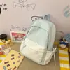 Mochila xadrez artística para mulheres, estilo Harajuku coreano, adequada para alunos do ensino fundamental II e médio, uma mochila de campus fresca e estilosa para estudantes universitários
