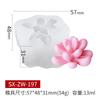 Vela de Suculenta Sanxin Molde de Silicone DIY Aromaterapia Resina Sabão Artesanal Molde de Gesso Molde Personalizável para Bolo