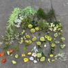 Cascada de puerta verde amarillo, fábrica de flores artificiales, arco pequeño verde fresco, flores suaves para boda, flores falsas al por mayor