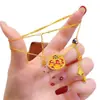 Collar de Bolsa de la Suerte de Lingote Esmaltado Chapado en Oro de Latón para Mujer, Bolsa de Dinero con Borla de Mariposa, Cadena para Clavícula Que No Se Desvanece