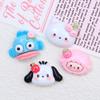 Accesorios de resina con forma de hebilla para zapatos, con dibujos de animales pequeños y frutas, para hacer joyas, horquillas, etc.