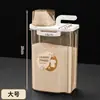 Recipiente de Armazenamento de Detergente para Roupas Leve de Luxo com Copo Medidor, Balde Portátil de Grande Capacidade Selado para Bolinhas de Gel e Detergente Líquido
