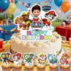 Enfeite de Bolo Inserível Festa de Cachorro Suprimentos Patrulha Canina Pequeno Enfeite de Bolo Inserível Decoração de Bolo