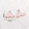 Colgantes de Esmalte de Aleación Mixta Rosa Accesorios para Joyería DIY Encantos para Llavero Estrella de Mar Flor Accesorios para Pendientes