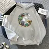[Entrega em uma peça] Suprimento europeu e americano moletom engraçado de desenho animado anime japonês moletom feminino com capuz flanelado espessado