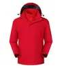 Chaqueta tres en uno con logo personalizado impresa para otoño e invierno, ropa de trabajo corporativa, chaqueta exterior para grupo, abrigo de trabajo al por mayor