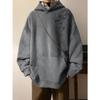 Chaqueta con capucha de gamuza acolchada forrada de forro polar flor de ciruelo D2151/regular P58 forrada de forro polar P68
