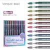 Marcador Metálico Azul para Uñas, Bolígrafo Impermeable de Secado Rápido, Bolígrafo de Color Especial para Dibujo Artístico, Marcador Acrílico