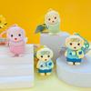 Chaveiro de Cachorrinho Cartoon da Bela Pingente de Boneca para Bolsa Feminina Fofo Casal Chaveiro Pendurado Pequenos Presentes