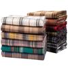 En stock tela de franela a cuadros cepillada teñida en hilo estilo británico otoño e invierno poliéster algodón franela a cuadros tela casual para camisa pantalón
