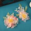 Novos Acessórios de Cabelo Antigos Design Original Feito à Mão Rosa Grande Flor Grampo de Cabelo Acessórios de Maquiagem Headwear Hanfu