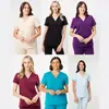Novo Uniforme de Trabalho Médico e Salão de Beleza Transfronteiriço, Uniforme Cirúrgico de Manga Curta Odontológico, Conjunto Separado para Homens e Mulheres Enfermeiros