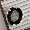 Elástico de Cabelo Novo Acessório de Cabelo Estilo Coreano Renda Macio Confortável Fresco Simples Scrunchie Alta Elasticidade Corda de Cabelo