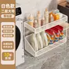 Estante de almacenamiento para baño, organizador de detergente para ropa de varios niveles para el baño, estante de almacenamiento móvil para inodoro y lavabo para espacios estrechos
