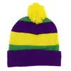 Gorro de punto a rayas estilo europeo americano para hombre y mujer, gorro cálido de lana elástica, gorro de reloj