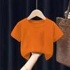 Camiseta de Manga Corta para Niños Ropa de Verano para Bebé Niños Pequeños y Medianos Cuello Redondo Dibujos Animados Verano Manga Media Tops para Niños