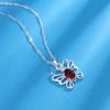 Ventas Directas de Fábrica Collar de Mariposa Nicho Elegante Moda Cadena en Forma de O Collar de Aliento de Bebé Joyería de Plata Regalo de Cumpleaños