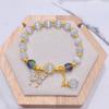 Pulsera Mariposa de Piedra Ojo de Gato Artificial para Mujer, Diseño de Nicho, Sensación de Alta Gama, Pulsera de Estilo Nuevo, Joyería de Cuentas de la Fortuna, Regalo para Mejor Amiga