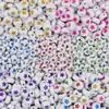 Cuentas acrílicas de estrella de cinco puntas de 4*7mm, cuentas sueltas monocromáticas, pulsera de la amistad con cuentas, materiales hechos a mano, accesorios para joyería DIY