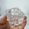 Vaso cuadrado de cristal creativo para cubitos de hielo, candelabro, cristalería para aromaterapia, dispositivo para cultivo sin tierra de plantas suculentas, florero