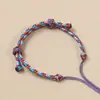 Pulsera de cuerda trenzada de estilo étnico y moda nacional, productos semiacabados, cuentas para llevar, simple DIY, cuerda de mano tejida, original hecho a mano, cuerda de la suerte