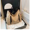 Bolsa de bolinho de massa de grande capacidade da marca da moda, bolsa de ombro personalizada de venda internacional, bolsa transversal casual coreana de estilo ocidental