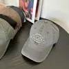 Boné Estilo Coreano para Homens, Novo Chapéu com Bordado de Letras para Primavera e Outono, Aba Macia, Chapéu com Proteção Solar que Afina o Rosto, Chapéu Bico de Pato Tendência