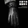 Guantes de Piel Genuina de Cabra para Hombre Otoño e Invierno Clásicos Calientes Acolchados de Terciopelo Viento Cruzado Impermeables Cachemira