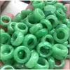 Cuentas Sueltas de Jade Anillo de Jade Bashan Accesorios de Cuentas Sueltas DIY Accesorios Jade Bashan Verde Claro Redondo