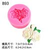 Molde de silicona para aromaterapia de coche de jazmín Difusor de gardenia Decoración para salida de aire acondicionado Flores Accesorios de epoxi
