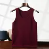 Chal de Hombre 2025 Color Sólido Cachemira Cuello Redondo Ropa Interior Cuadros Cálido Casual Ceñido Tejido Interior Camisa Casual