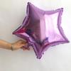 Balão de Filme de Alumínio Estrela de Cinco Pontas de 18 polegadas Placa de Luz Monocromática Decorações de Festa de Aniversário Quarto de Casamento Evento Celebração Layout Folha de Alumínio